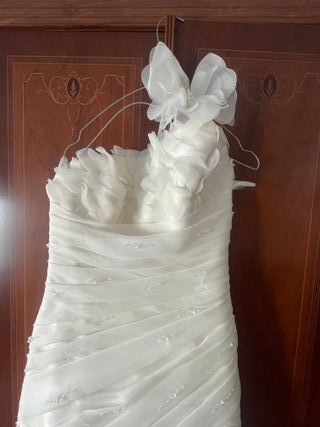 Vestido de Novia Blanco. Cuerpo sirena