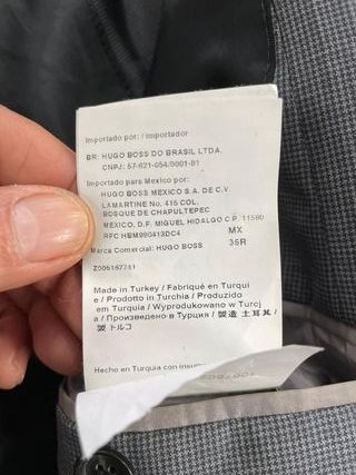 Americana Hugo Boss Gris Talla M