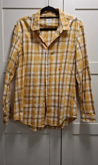 Camisa de cuadros Zara XL
