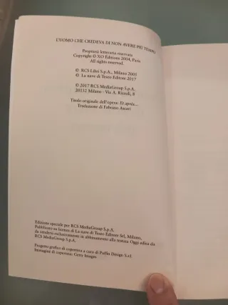 L'uomo che credeva di non avere più tempo