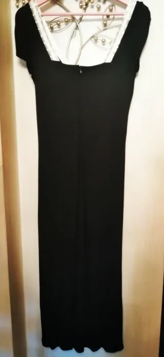 Abito Luisa Spagnoli nero decorato con lustrini