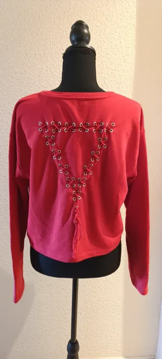 Sudadera Guess Roja con Cordones