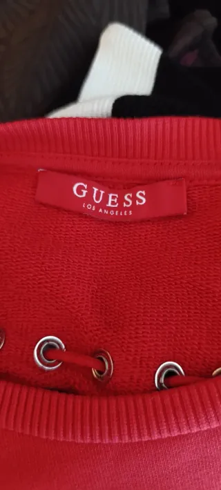 Sudadera Guess Roja con Cordones