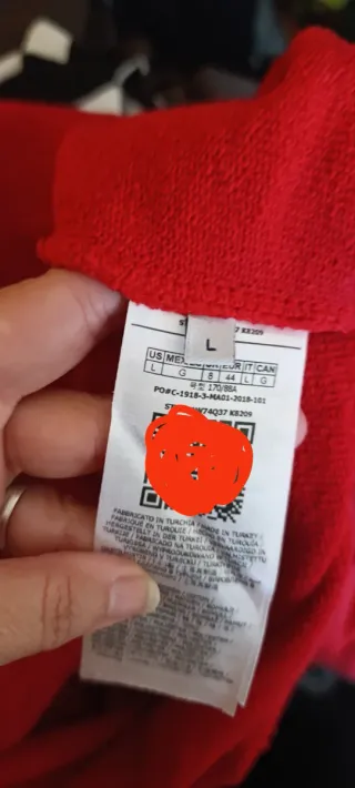 Sudadera Guess Roja con Cordones