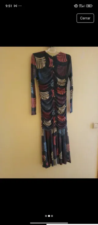 Vestido largo estampado Minueto, nunca usado