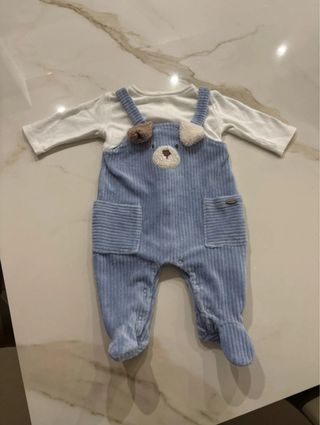 Tutina bimbo Mayoral ciniglia e cotone 60 cm