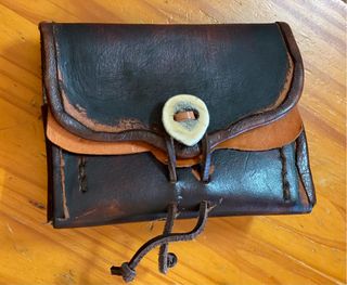 Bolsa de caza avancarga en cuero