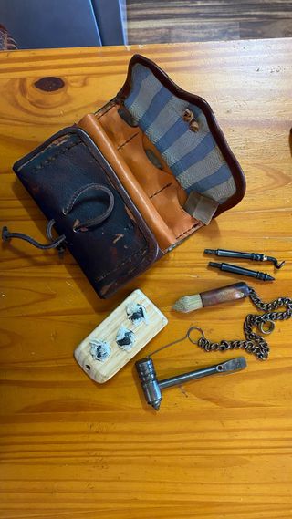 Bolsa de caza avancarga en cuero