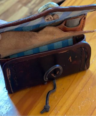 Bolsa de caza avancarga en cuero