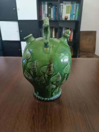 Botijo Cerámica Esmaltada Montserrat Vintage