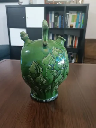 Botijo Cerámica Esmaltada Montserrat Vintage