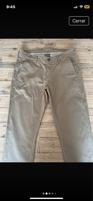 Pantalón chino Serge Blanco beige