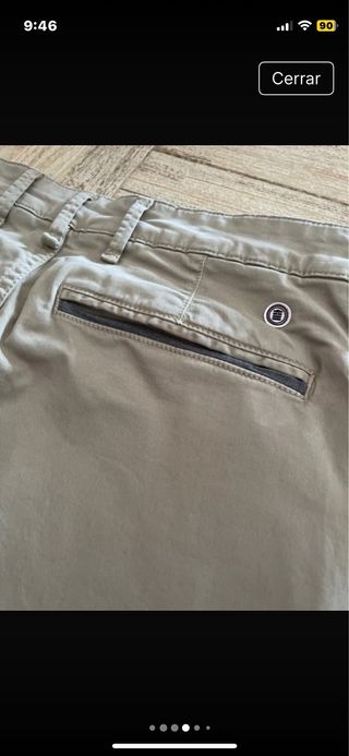 Pantalón chino Serge Blanco beige