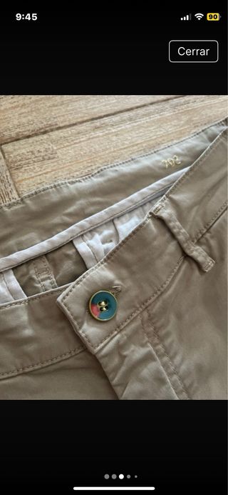 Pantalón chino Serge Blanco beige