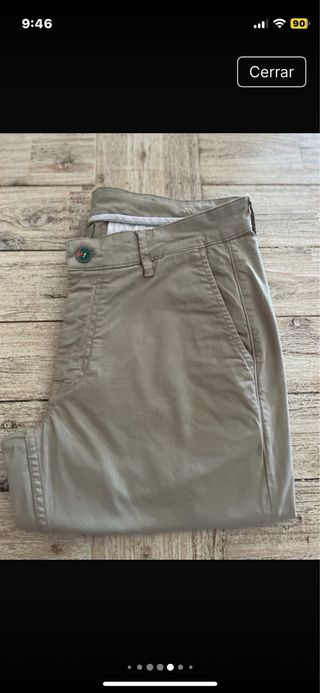 Pantalón chino Serge Blanco beige