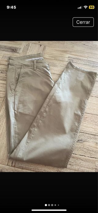 Pantalón chino Serge Blanco beige