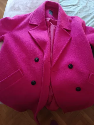 Abrigo Paula Echevarría Rosa Fucsia Primark