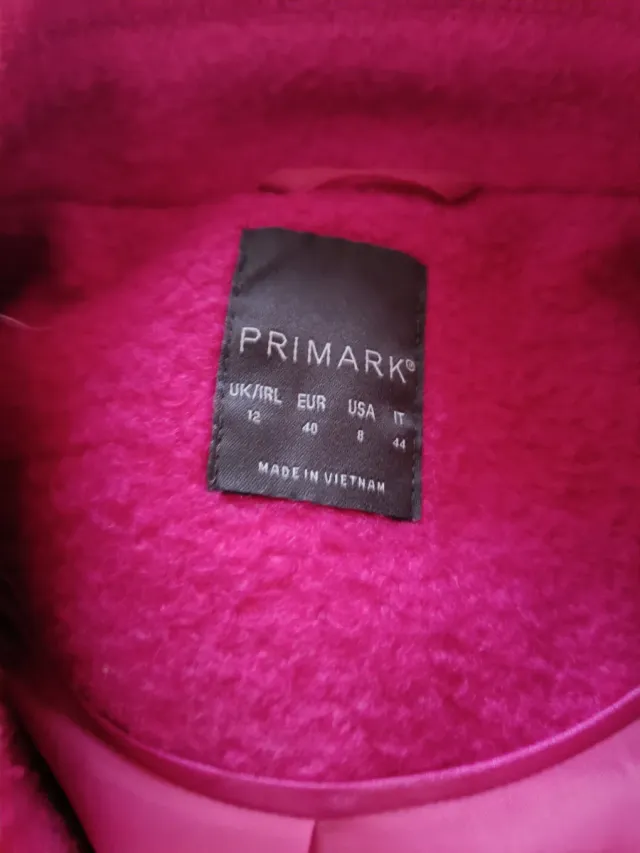 Abrigo Paula Echevarría Rosa Fucsia Primark