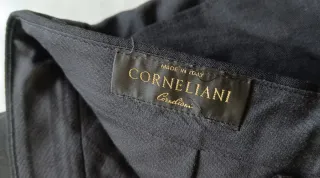 Pantaloni uomo lana Corneliani neri