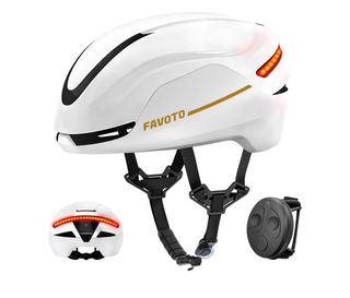 Casco para Bici Favoto con luces y control remoto