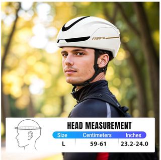 Casco para Bici Favoto con luces y control remoto