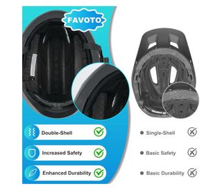 Casco para Bici Favoto con luces y control remoto