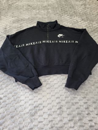 Sudadera Nike Air 1/4 Cremallera Negra Talla L