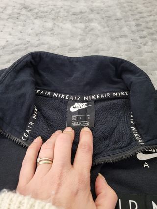 Sudadera Nike Air 1/4 Cremallera Negra Talla L