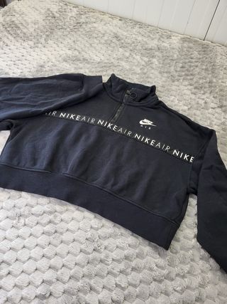 Sudadera Nike Air 1/4 Cremallera Negra Talla L