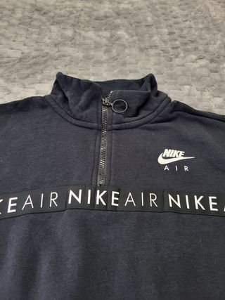 Sudadera Nike Air 1/4 Cremallera Negra Talla L