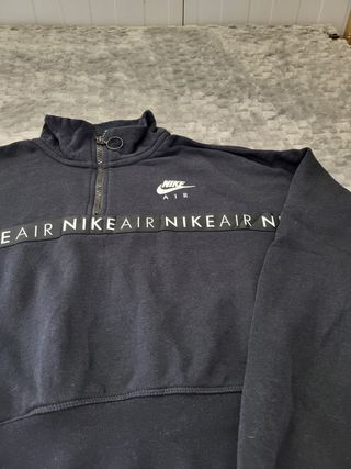 Sudadera Nike Air 1/4 Cremallera Negra Talla L