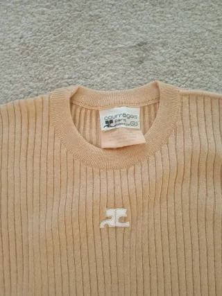 Courrèges auténtica Mujer Beige.