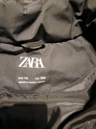 Abrigo niño ZARA negro