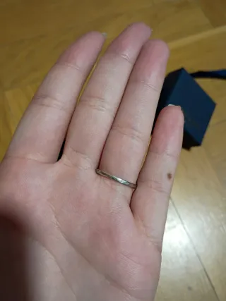 Anillo de compromiso oro y plata