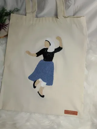 Bolsa Tote Bordada pagesa mallorquina