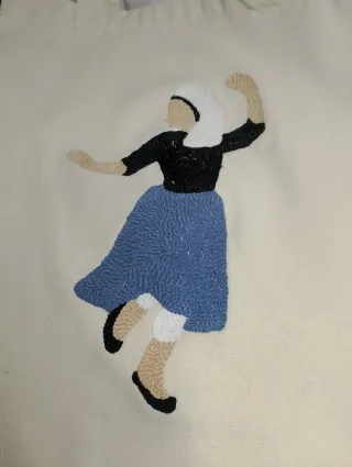 Bolsa Tote Bordada pagesa mallorquina