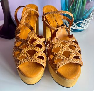 Sandalias Pons Quintana Piel Trenzada Talla 37