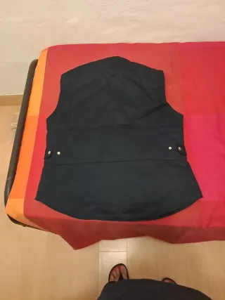 Chaleco multibolsillos azul T-XL