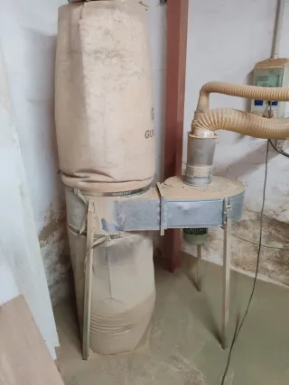 Aspirador de polvo para madera