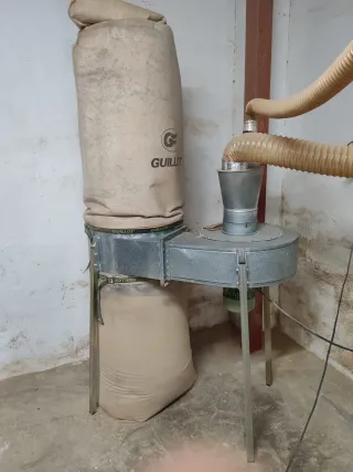 Aspirador de polvo para madera