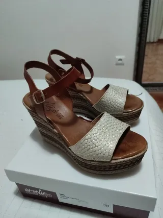Sandalias Amelie Piel Talla 38