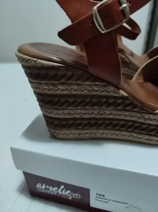 Sandalias Amelie Piel Talla 38