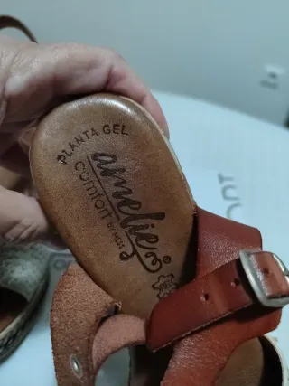 Sandalias Amelie Piel Talla 38