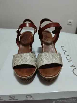 Sandalias Amelie Piel Talla 38