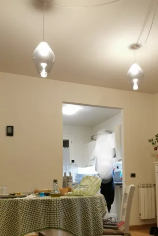 Lampadario moderno in vetro