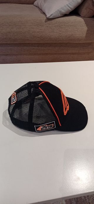 Gorra GRUPPO PRITELLI Talla Única Negra Naranja.
