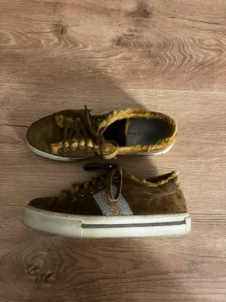 Zapatos Alpe mujer pelo marrones