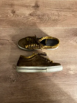 Zapatos Alpe mujer pelo marrones