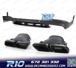DIFUSOR MERCEDES GLC X253 15-18 LOOK AMG GLC63 PDC + COLAS E