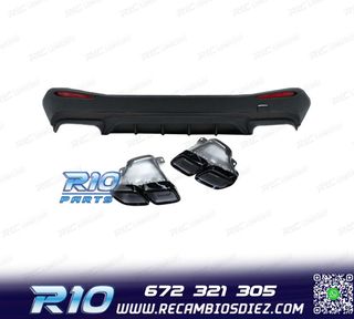 DIFUSOR MERCEDES GLC W254 23- LOOK AMG GLC63 NEGRO